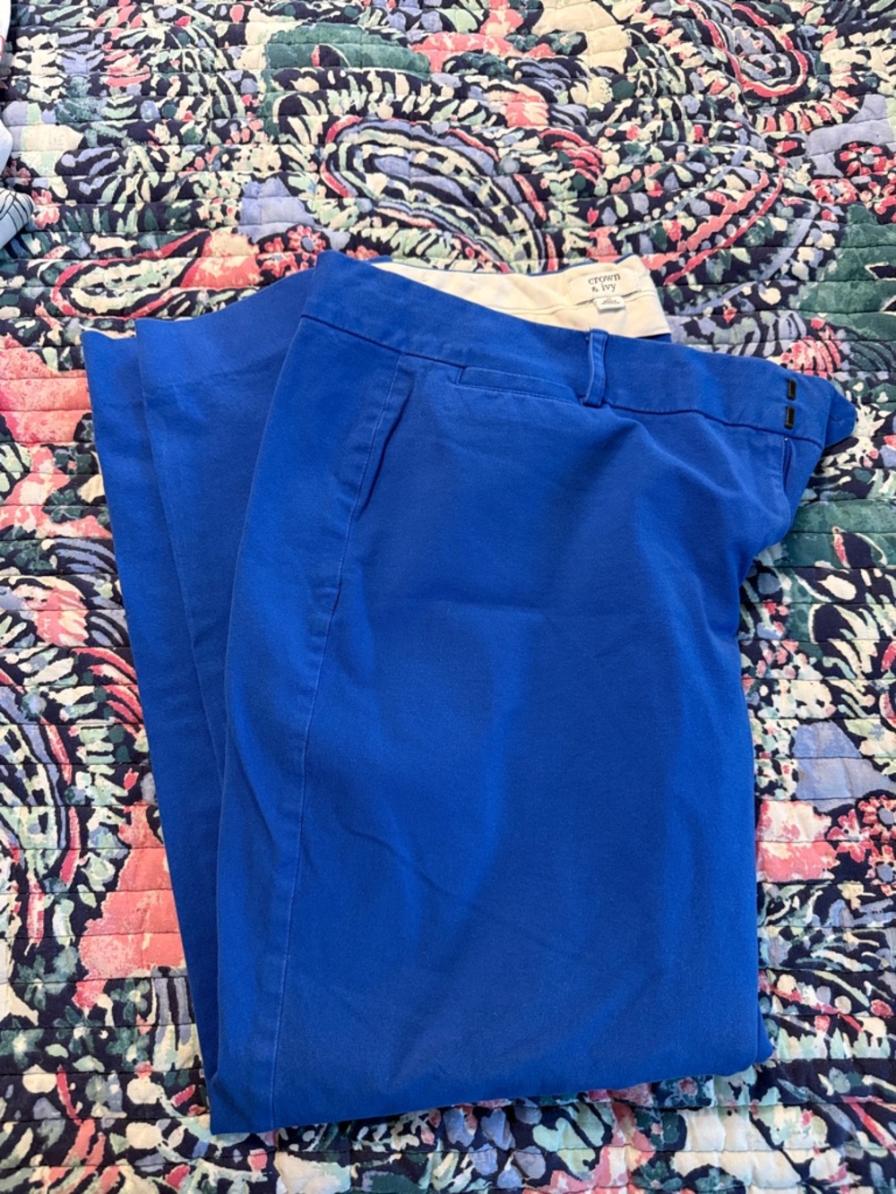 Crown & Ivy Bright Blue Women’s Dress Pants